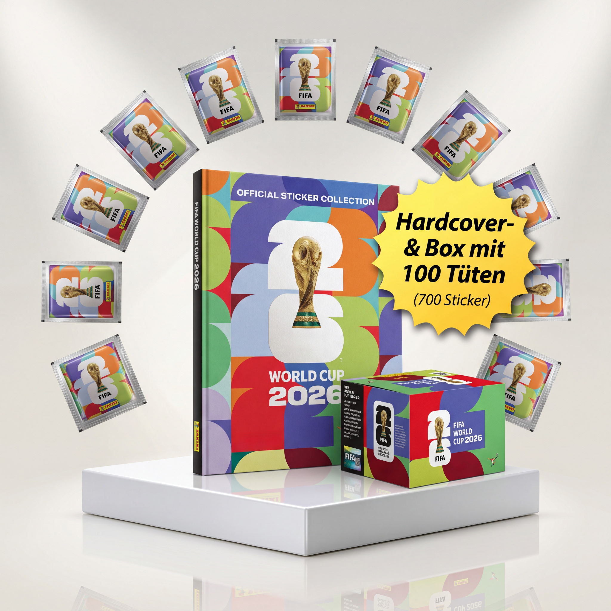 Fußball-WM 2026 Stickeralbum Hardcover Big Box Bundle
