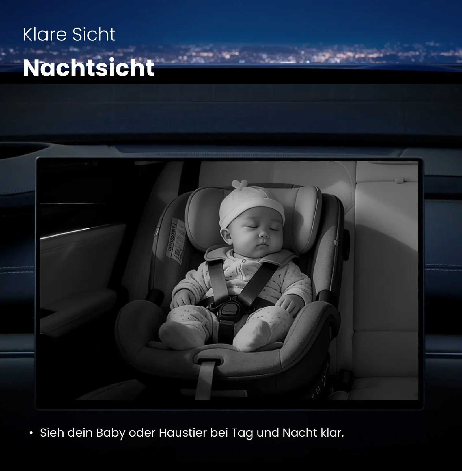 Cabin Care – Rücksitzkamera mit Wireless CarPlay