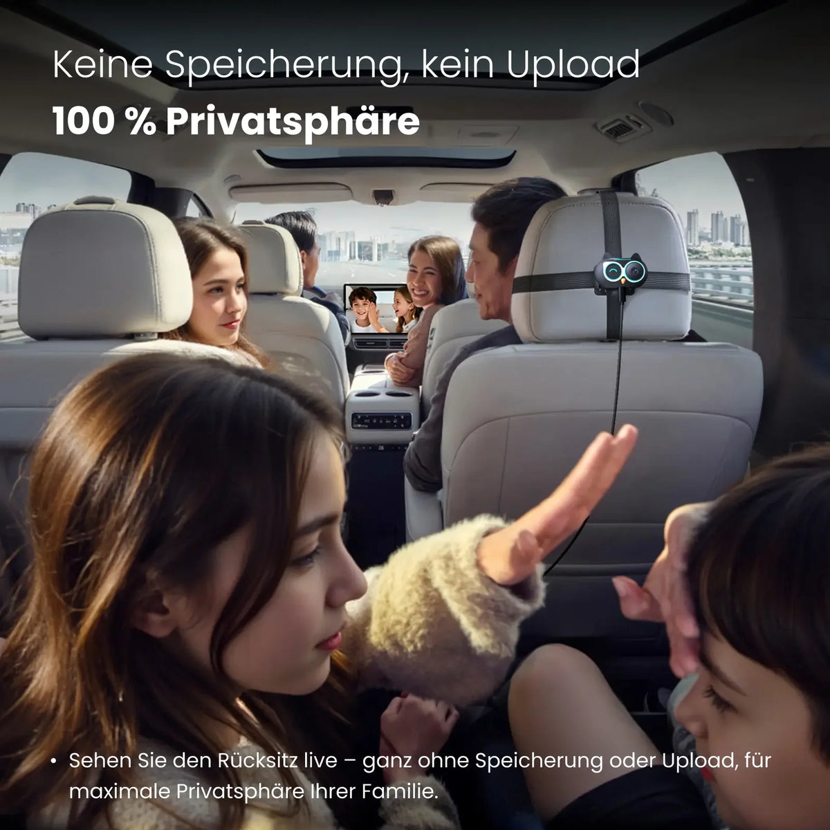 Cabin Care – Rücksitzkamera mit Wireless CarPlay