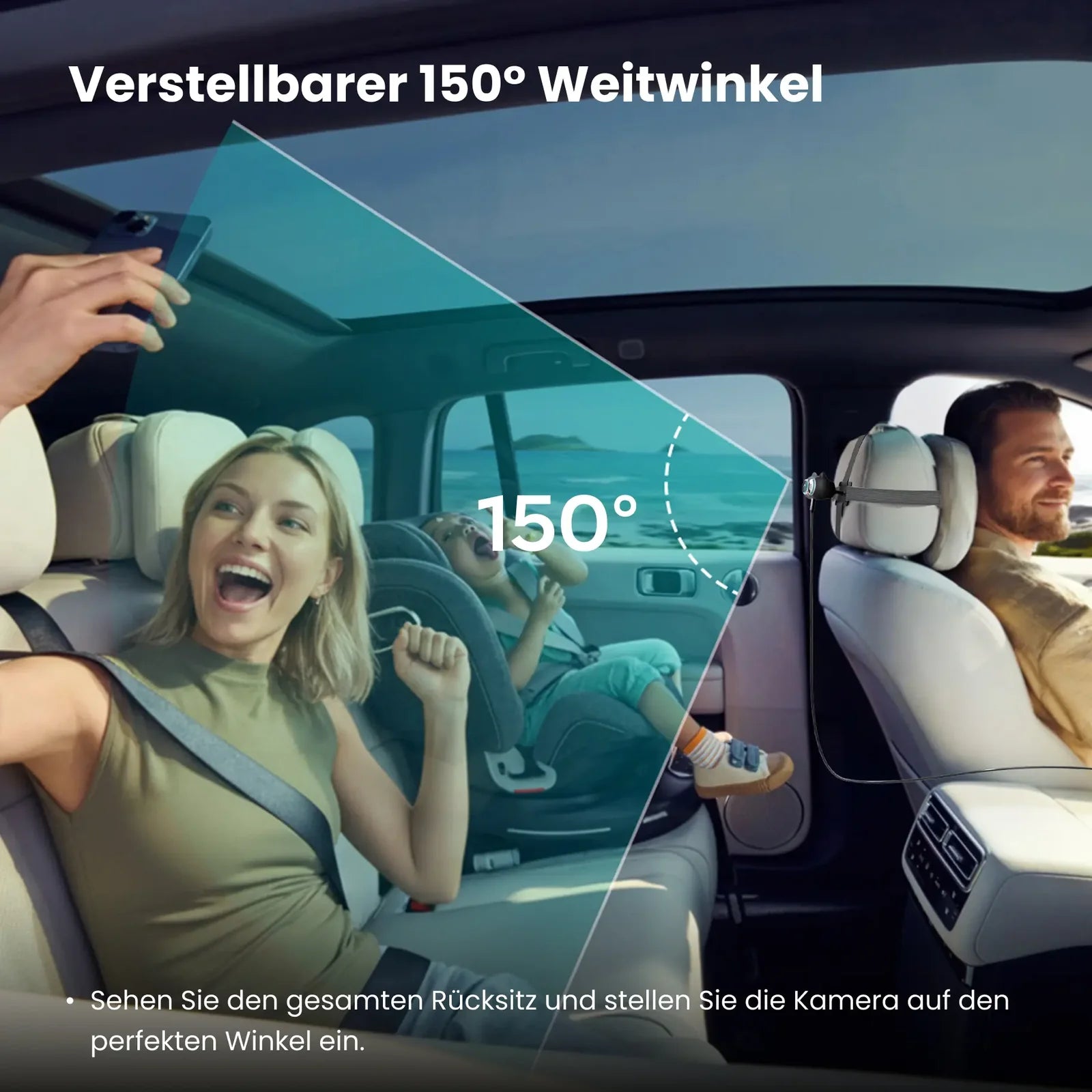 Cabin Care – Rücksitzkamera mit Wireless CarPlay