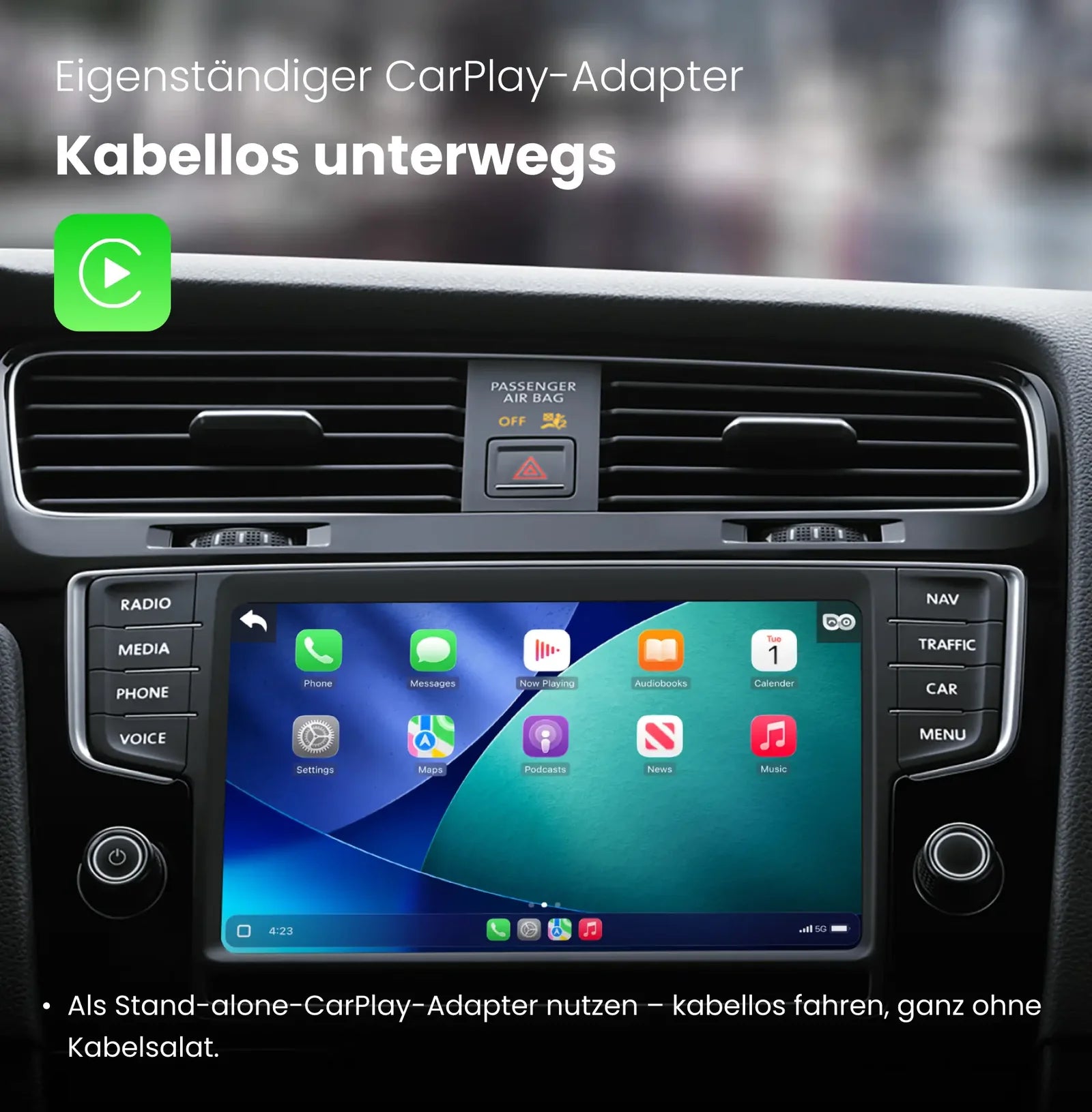 Cabin Care – Rücksitzkamera mit Wireless CarPlay